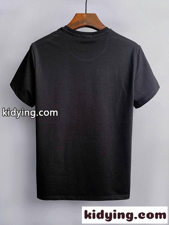 定番 人気 ロゴ プリント クルーネック 快適 半袖 トップス ヴァレンティノ Tシャツ コピー 春夏 おしゃれ ホワイト ブラック-3