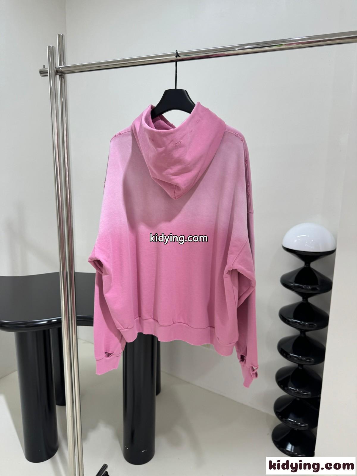PARIS MOON HOODIE オーバーサイズ バレンシアガ パーカー コピー ピンク-0