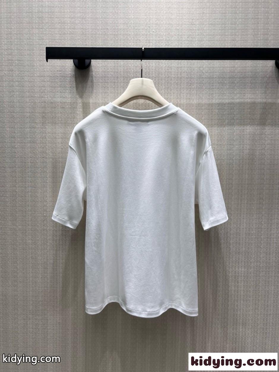シグネチャーブロックTシャツ コットン ルイ・ヴィトン Tシャツ コピー-0