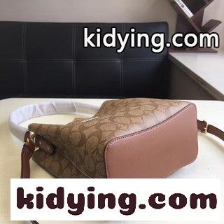 コーチバッグ人気コピー Coach コーチの新型馬車バケツの小さなロゴは簡単できれいではない-0