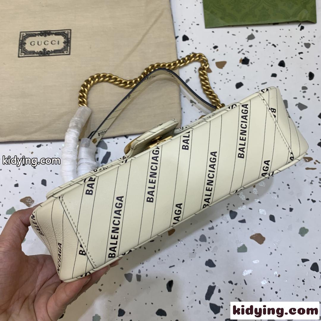 人気 BALENCIAGAxGUCCI おしゃれ グッチ バッグ 人気 コピー レディースショルダーバッグ 斜め掛け チェーン-3