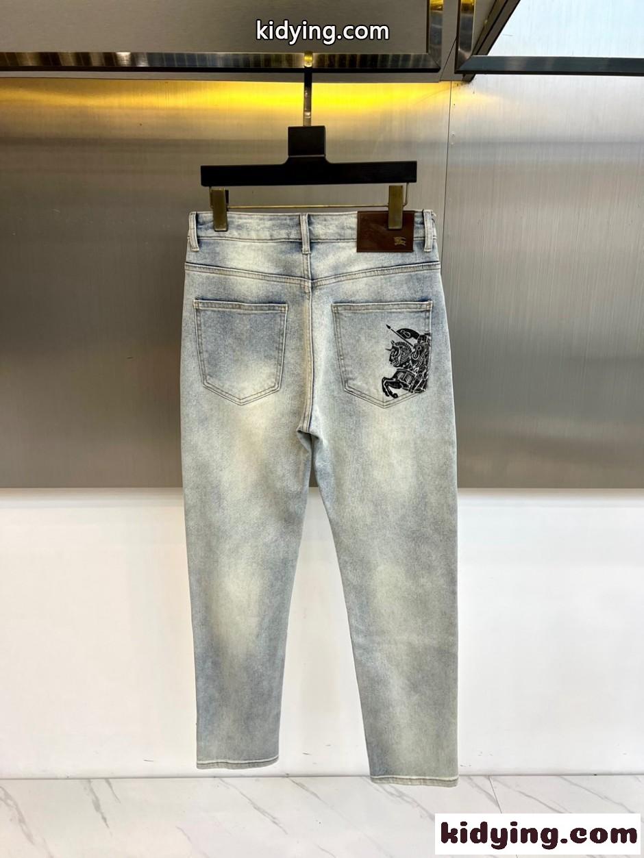 バーバリー ジーンズ 偽物 カジュアル 合わせやすい デニムパンツ-2