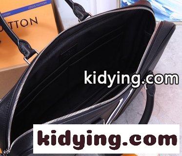 トップレベルのオリジナル ルイヴィトン バッグの種類 コピー Sac Plat Horizontal ZippéブリーフケースはMonogram Eclipse帆布と皮革を取材します-4