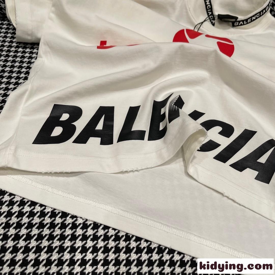大人気 新作 TOP LEAGUE 半袖Tシャツ バレンシアガ Tシャツ コピー ユニセックス ホワイト-3