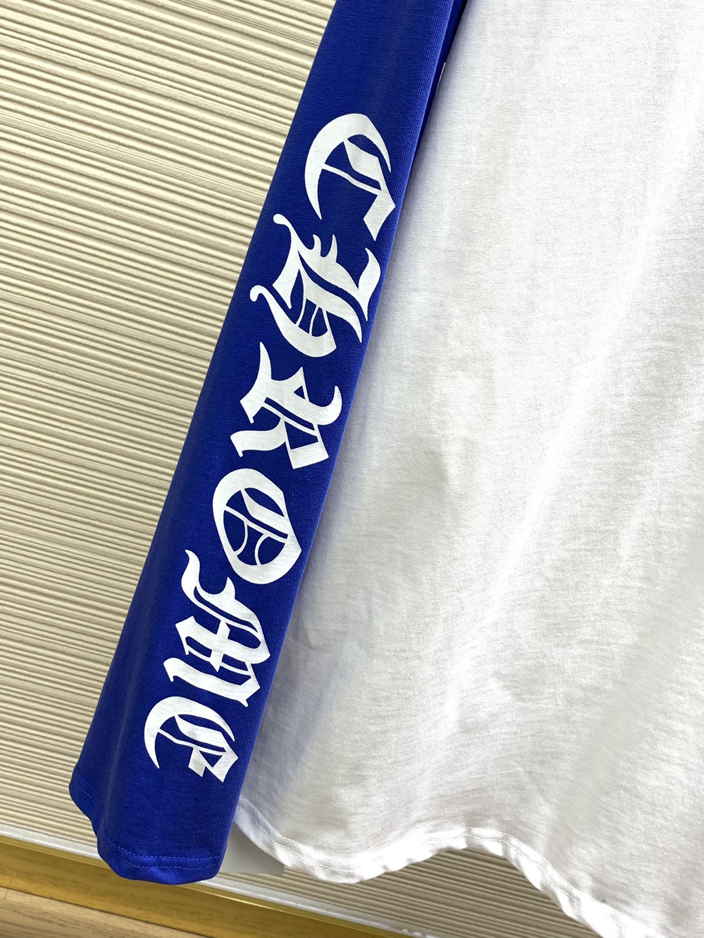 人気 おしゃれ プリント クロムハーツ Tシャツ コピー 配色 長袖Tシャツ-1