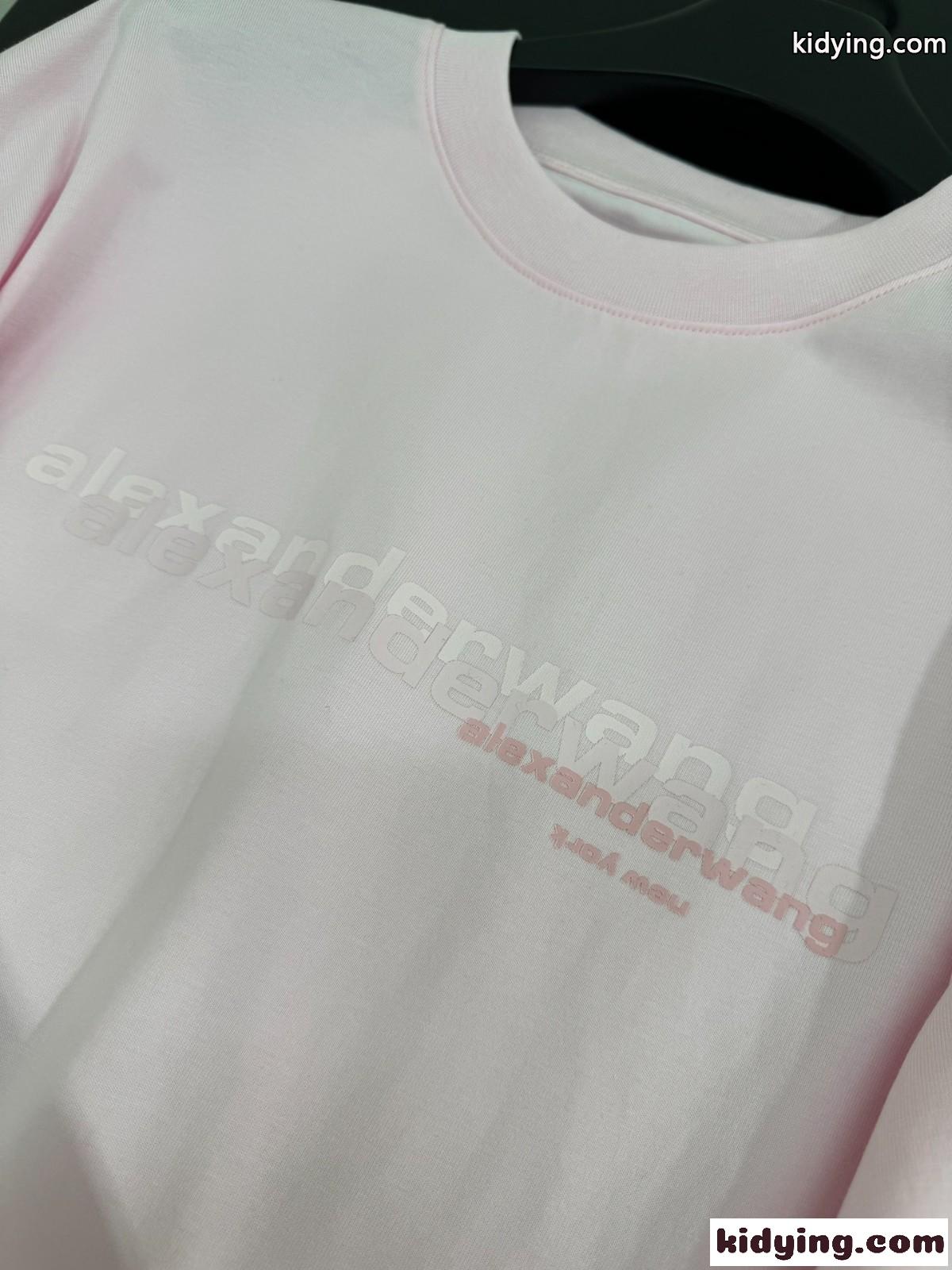 オーバーサイズ 半袖Tシャツ アレキサンダーワング Tシャツ コピー コットン ピンク-4