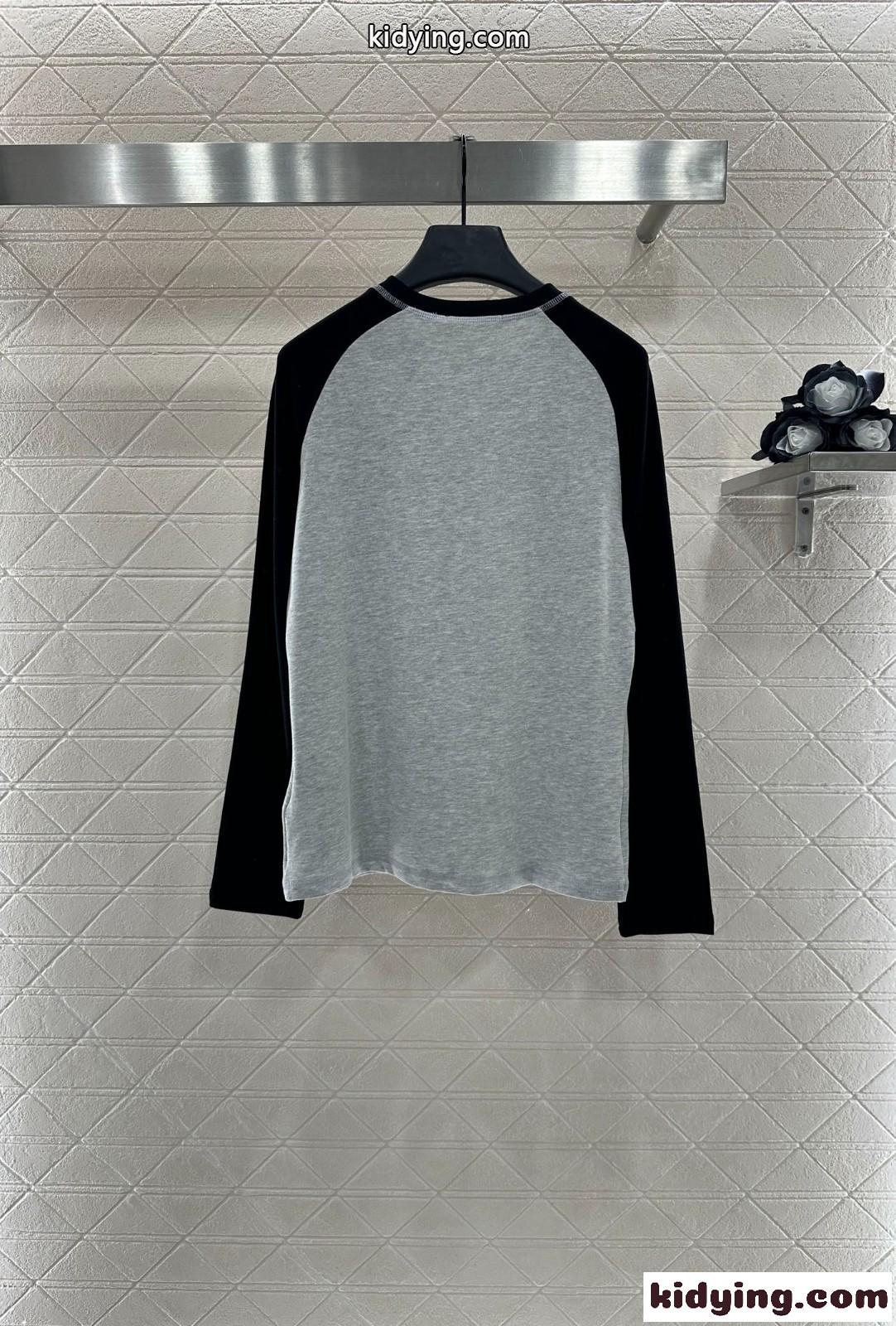 カジュアル コットン 長袖Tシャツ クリスチャン・ディオール Tシャツ コピー-2