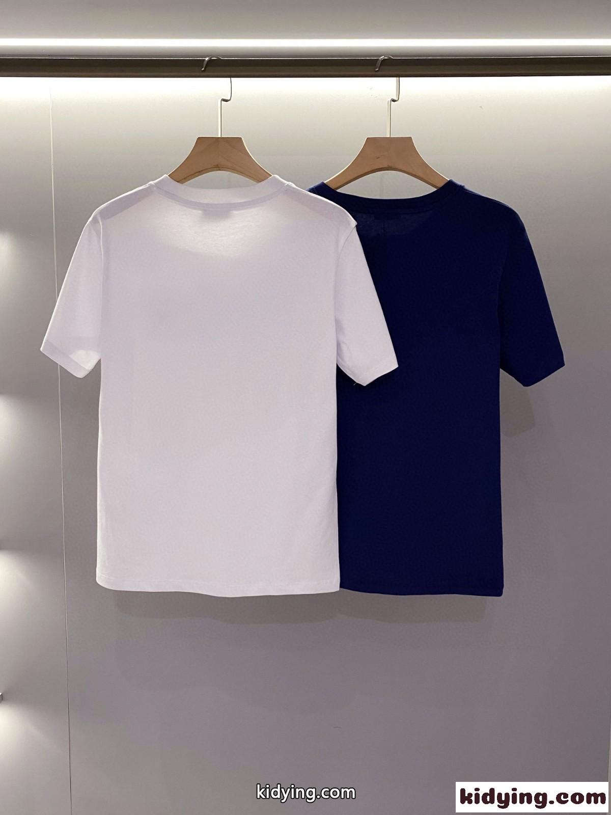 ロゴ 刺繍入り コットン ラウンドネック クリスチャン・ディオール Tシャツ コピー 半袖 トップス-2
