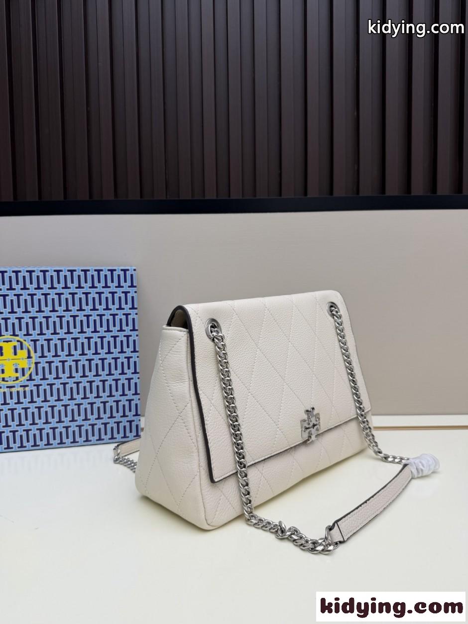Tory Burch チャーリー キルト ショルダーバッグ トリーバーチ コピー ホワイト-1