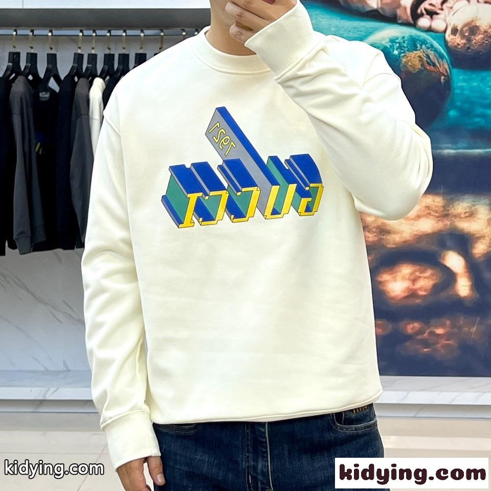 プリント コットン スウェットシャツ グッチ Tシャツ コピー ユニセックス ホワイト-1