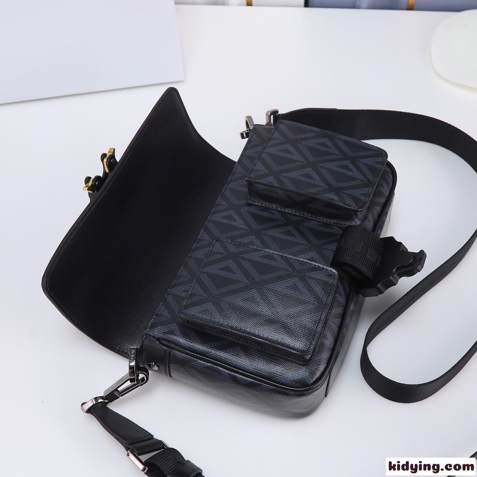DIOR HIT THE ROAD バッグ CD Diamond キャンバス & スムースカーフスキン クリスチャン・ディオール バッグ コピー-4
