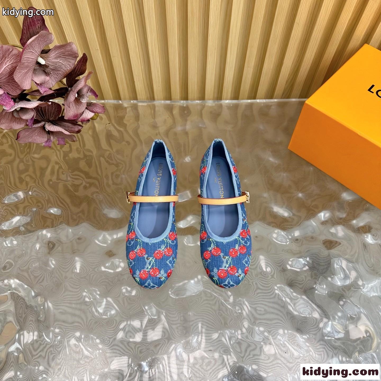 LV × TM ロミー バレリーナ ルイ・ヴィトン シューズ スーパーコピー ブルー-2