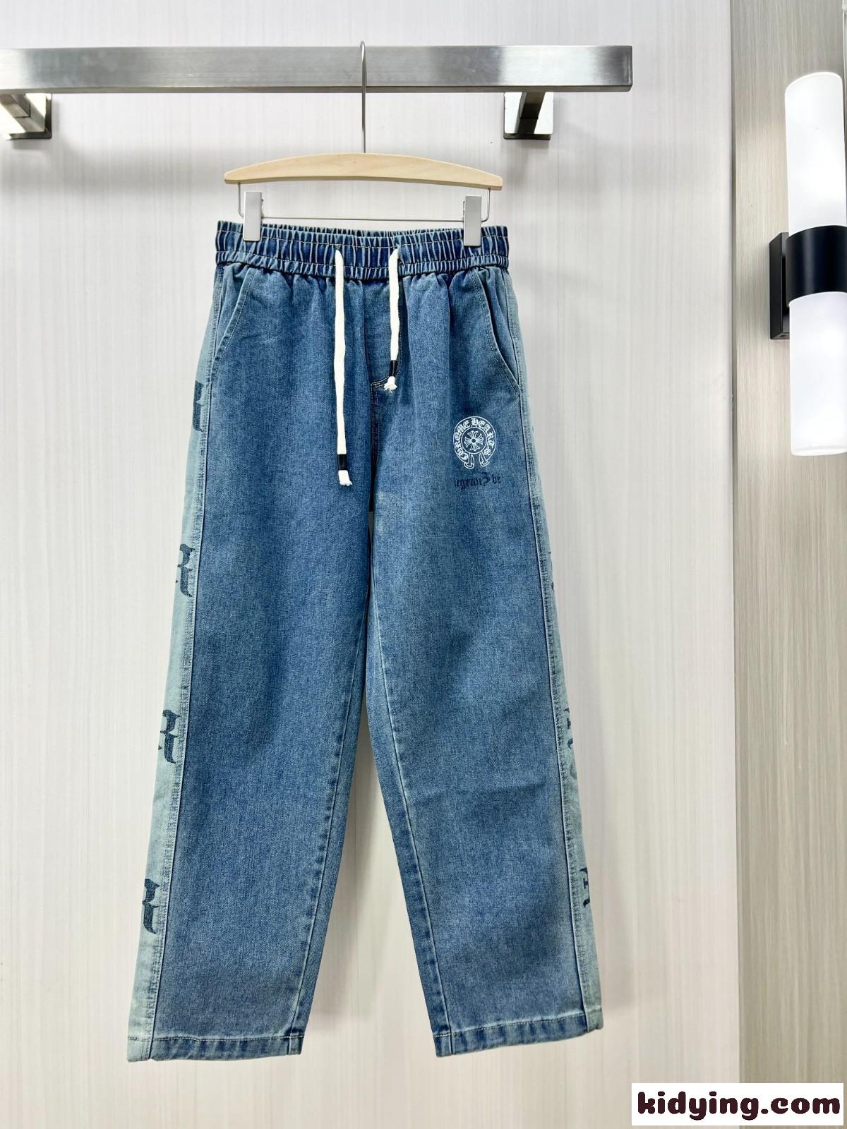 カジュアル ゆったり デニムパンツ クロムハーツ ジーンズ コピー メンズ-1