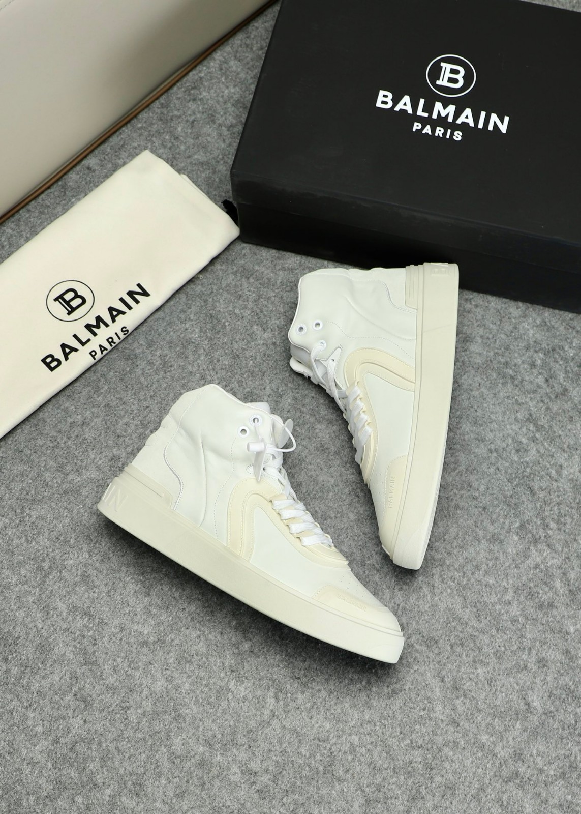 カジュアル B-Skate ハイトップスニーカー バルマン スニーカー コピー-2