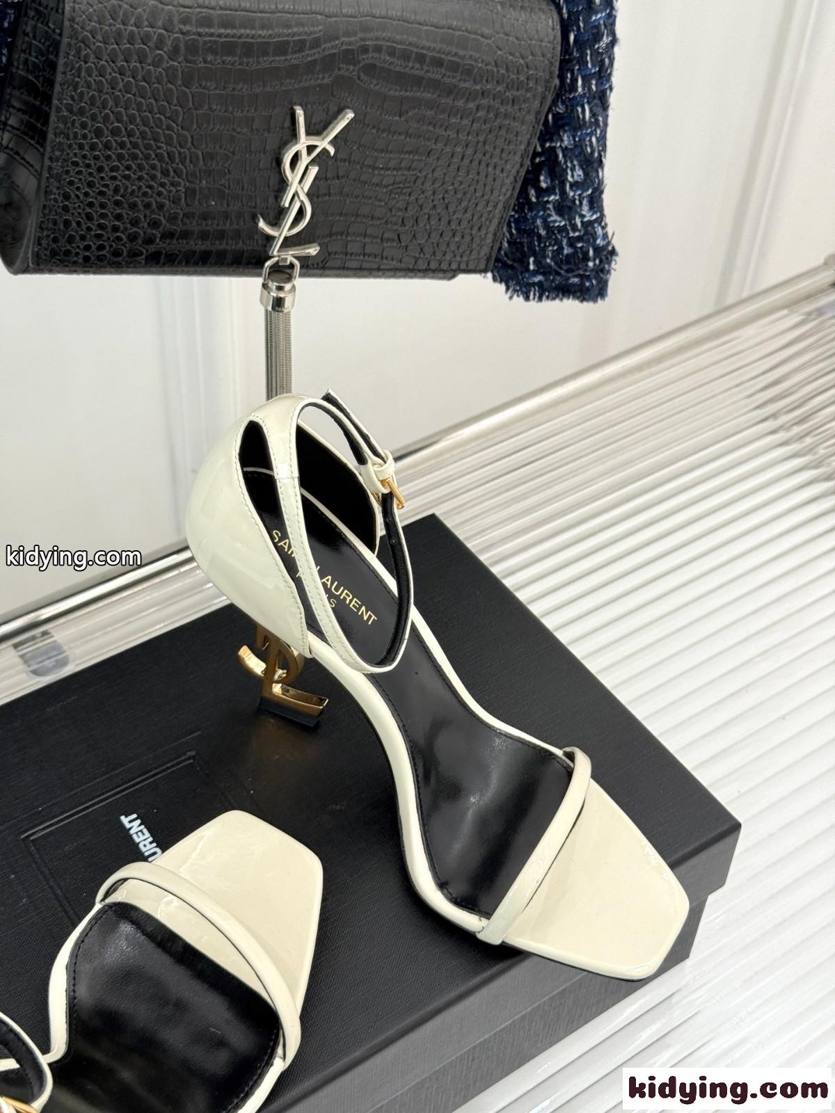 注目される♪イヴ・サンローラン サンダル スーパーコピー YSL ハイヒール ホワイト-3