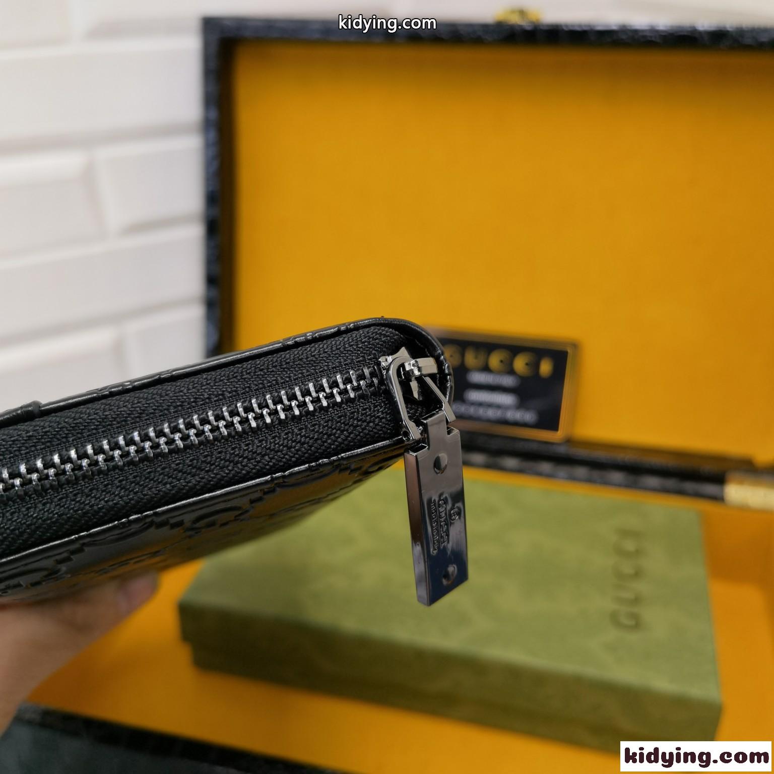 高級感 型押し GG ラウンド 長財布 グッチ 財布 コピー メンズ 定番 人気 ウォレット-3