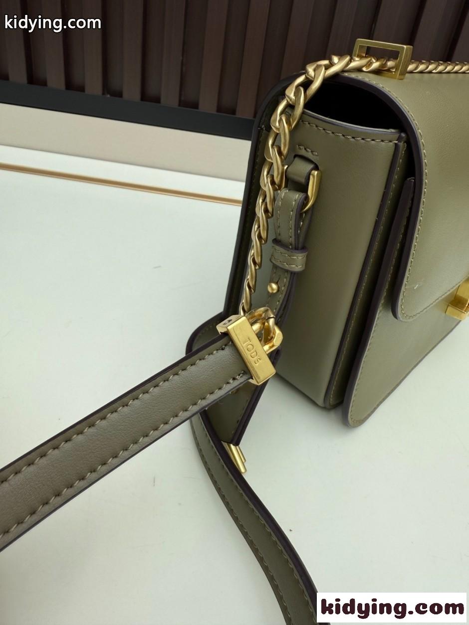 爽やか T タイムレス レザー ショルダーバッグ トッズ バッグ コピー グリーン-3