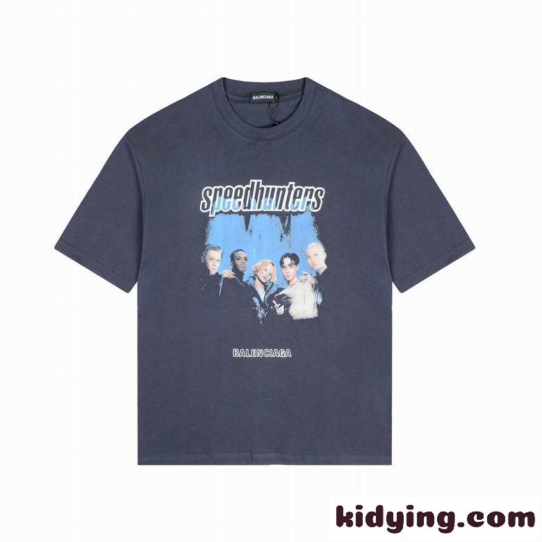 定番 クルーネック プリント バレンシアガ 半袖tシャツ コピー カジュアル 合わせやすい 春夏 トップス-0