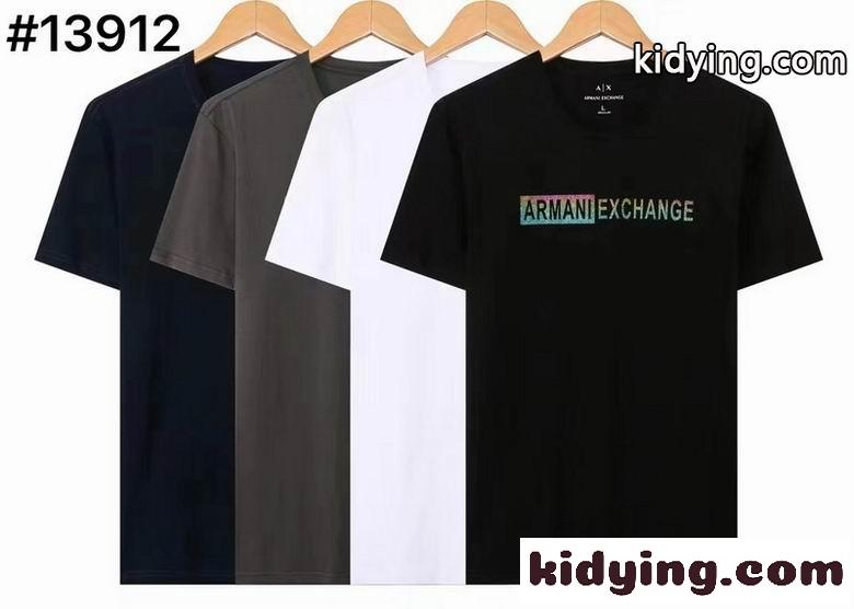 4色あり クルーネック 合わせやすい 定番 アルマーニ tシャツ コピー 半袖 カジュアル トップス-0