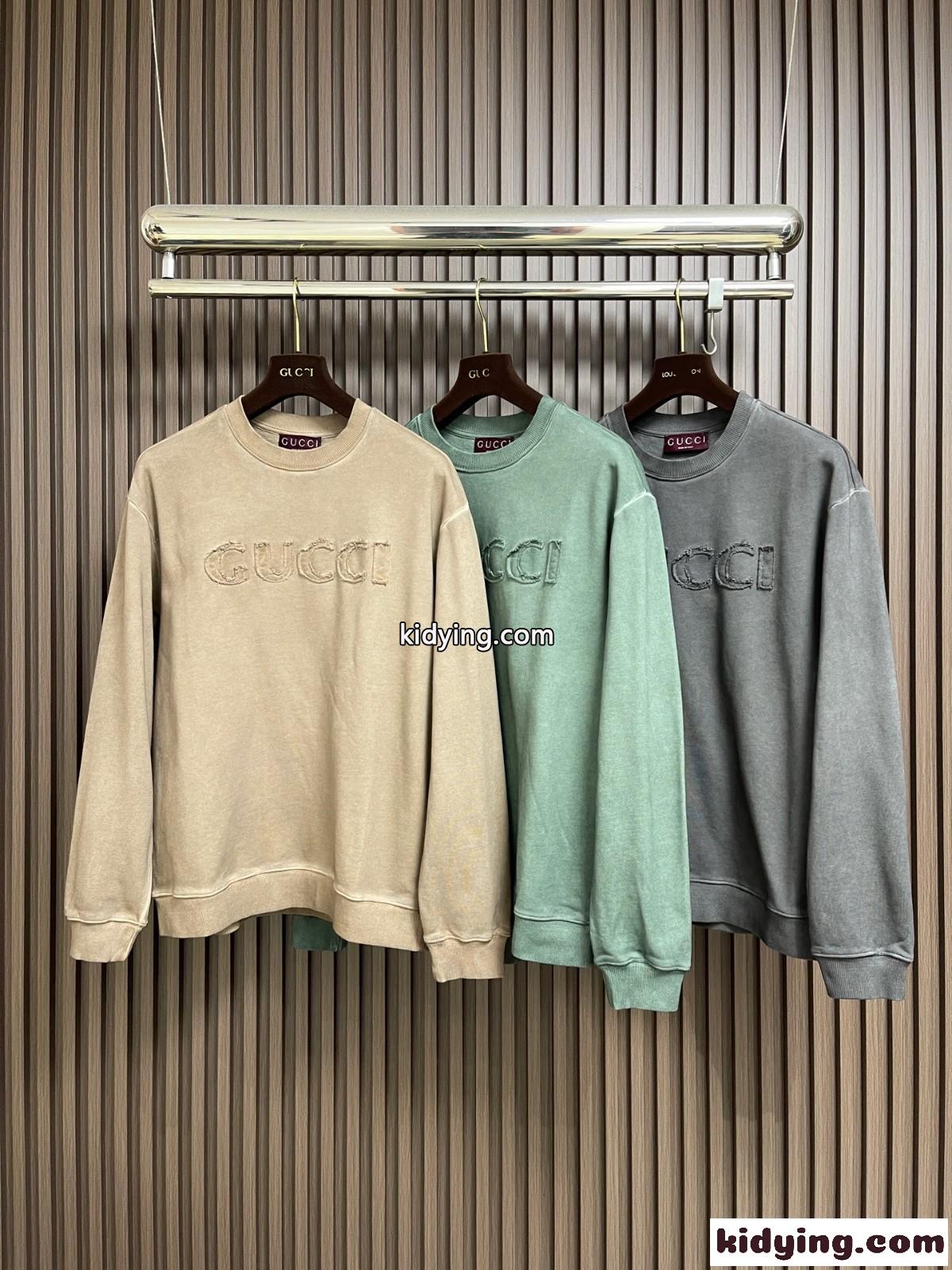 ロゴ クルーネック スウェットシャツ グッチ Tシャツ 偽物 コットン 合わせやすい-0