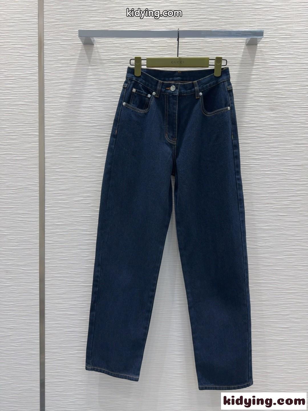 定番 合わせやすい デニムパンツ グッチ ジーンズ コピー レディース-0