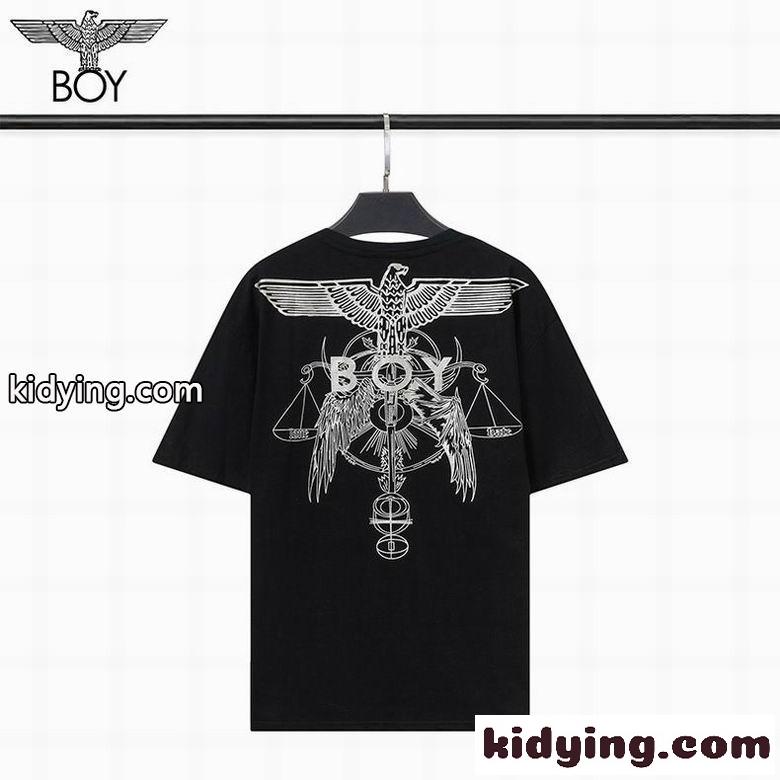 ストリート系 個性的 プリント 定番 快適 クルーネック ボーイロンドン 半袖Tシャツ コピー 春夏 人気 カジュアル-1