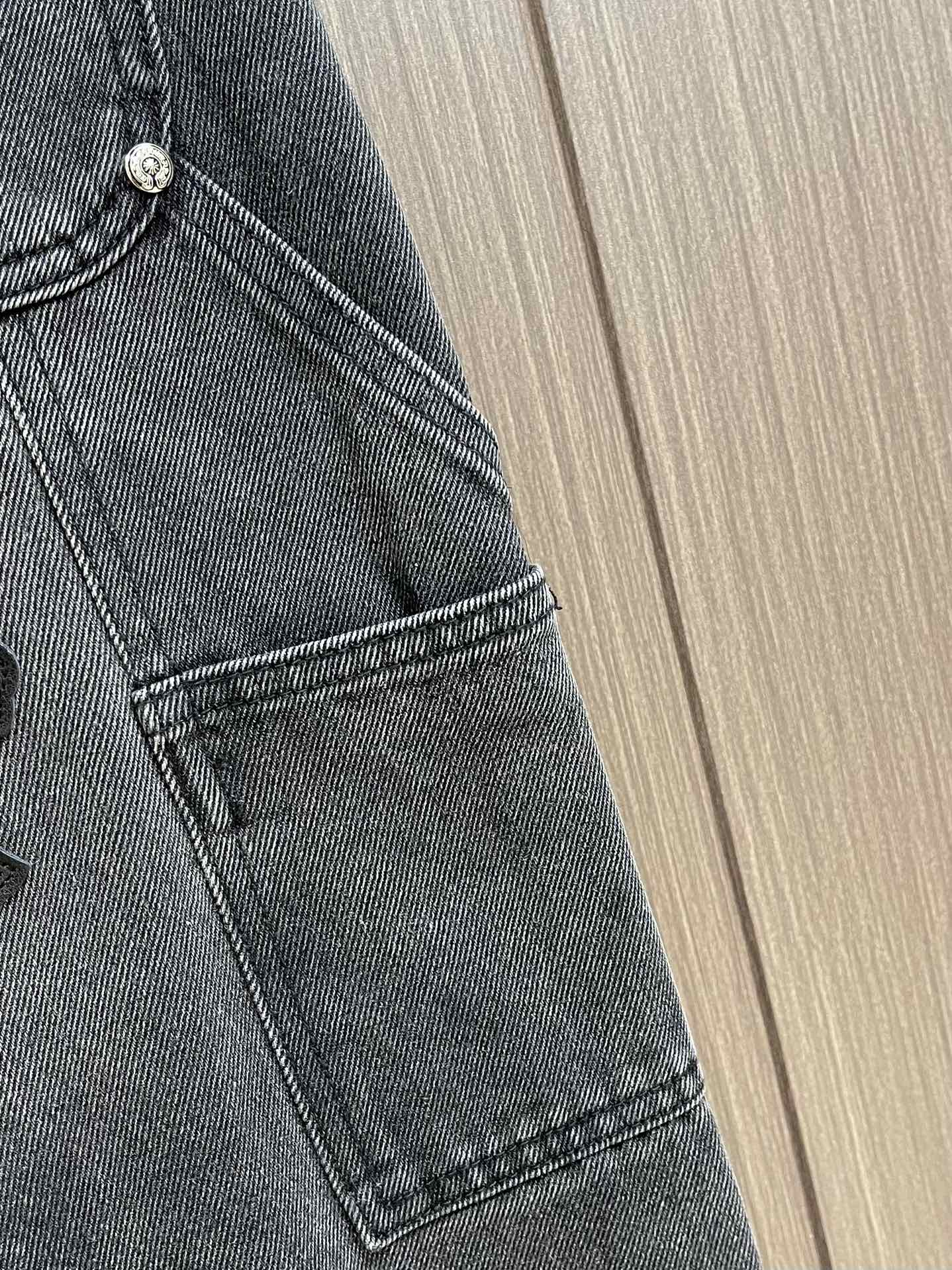 おしゃれ ゆったり 合わせやすい デニムパンツ クロムハーツ ジーンズ コピー メンズ-3