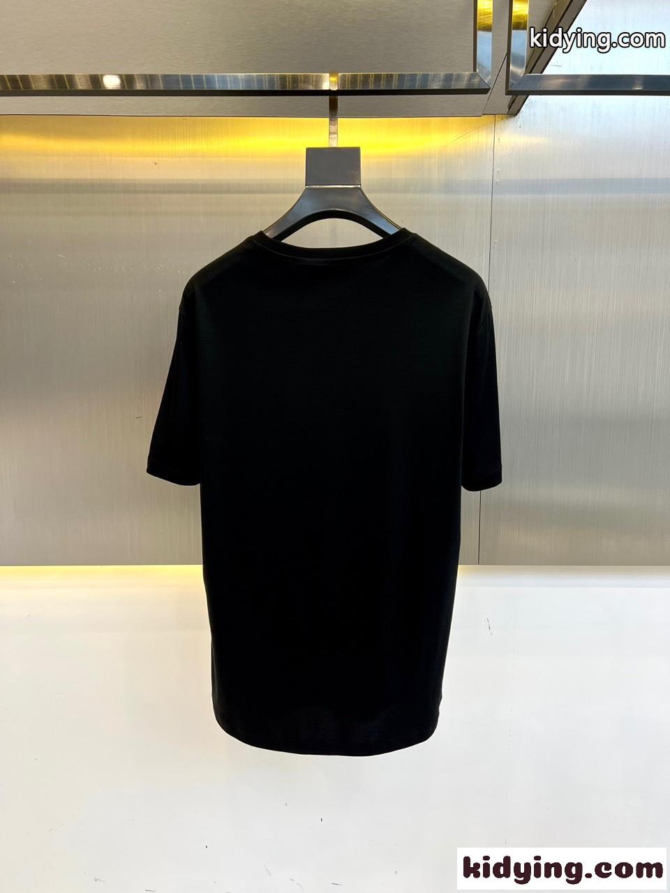 シンプル ロゴ入り 半袖Tシャツ グッチ Tシャツ コピー コットン ブラック-4