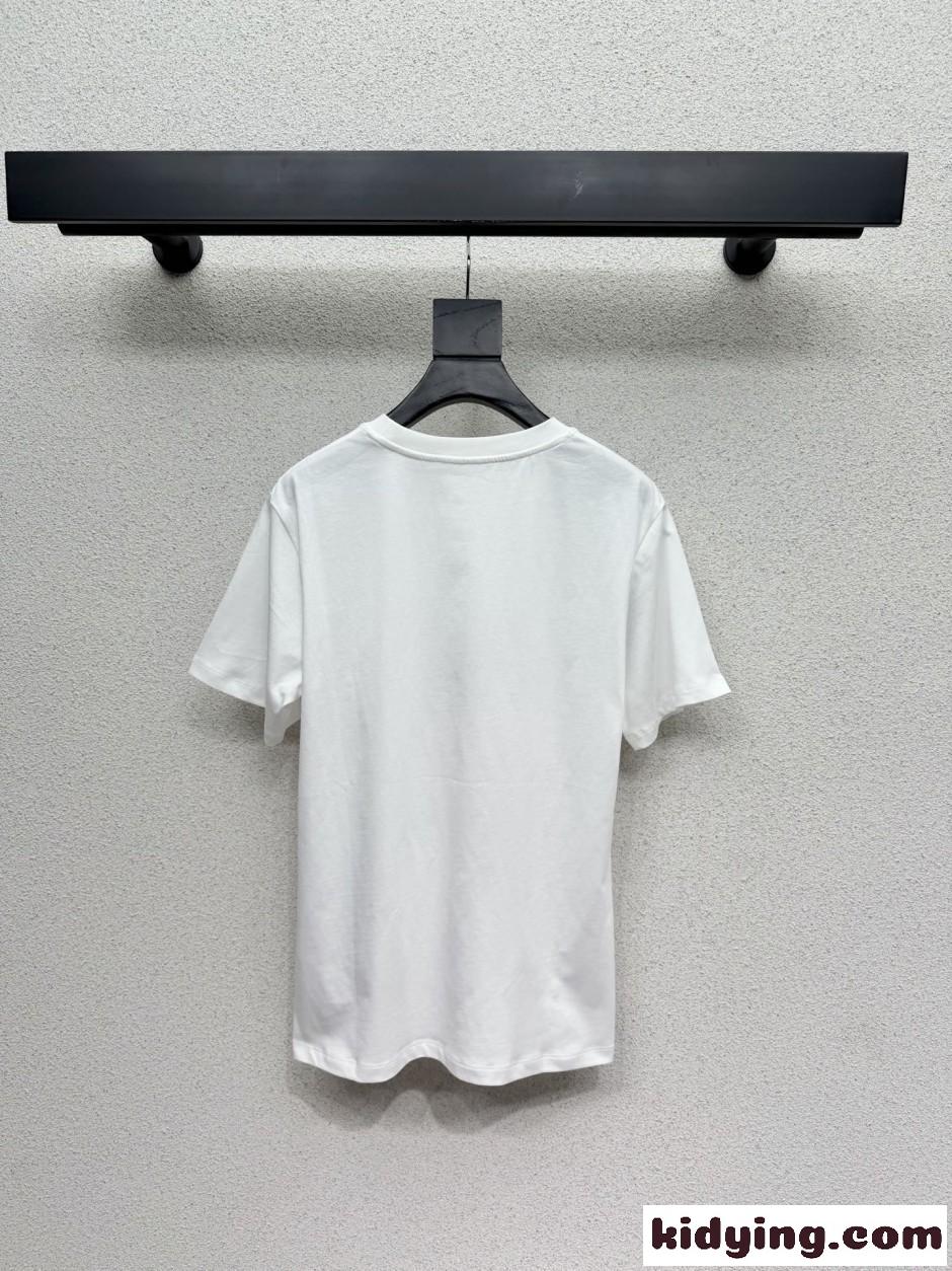 カジュアル コットン 半袖Tシャツ クリスチャン・ディオール Tシャツ 偽物-2