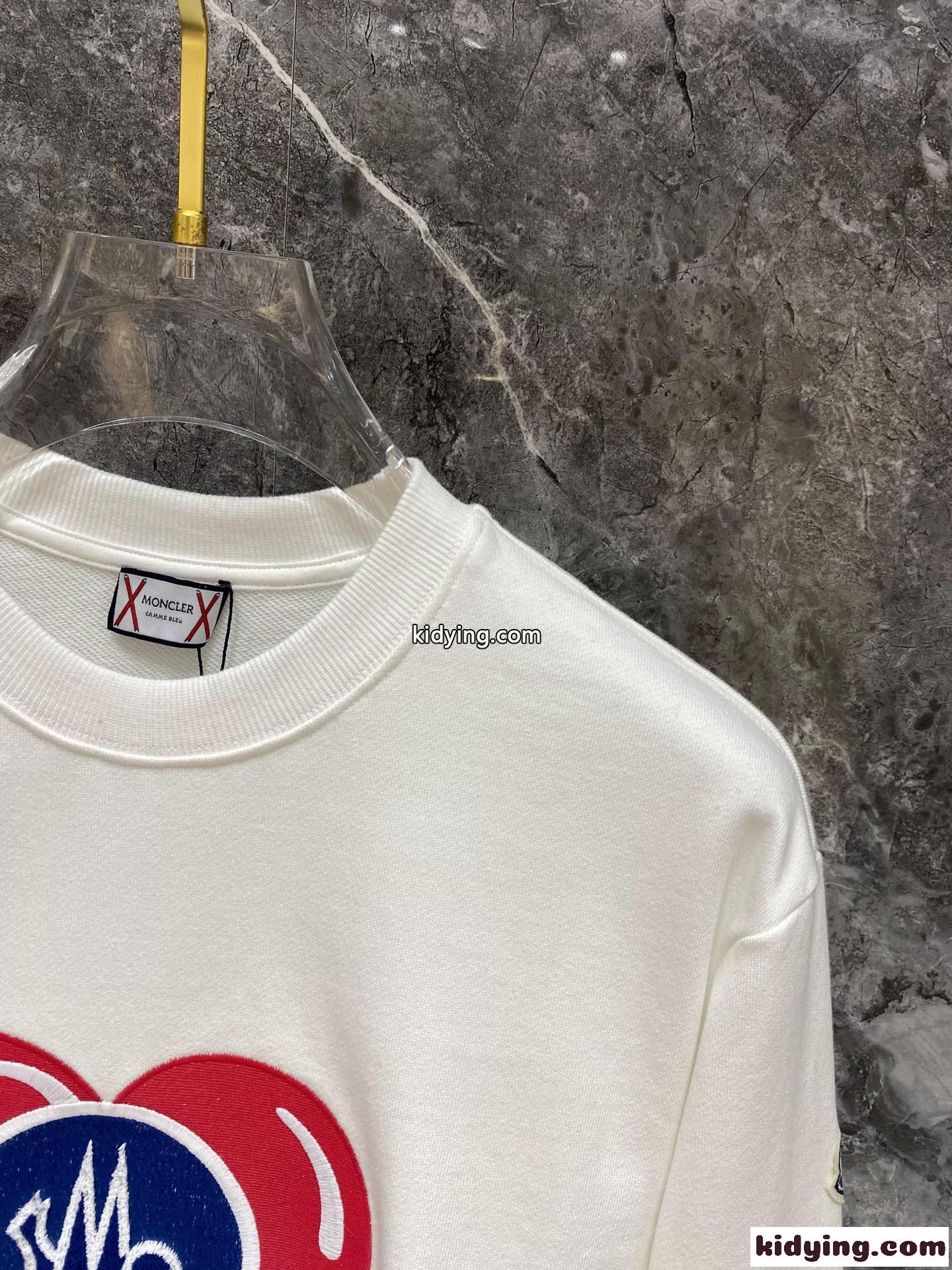 カジュアル クルーネック スウェットシャツ モンクレール Tシャツ コピー ホワイト-2
