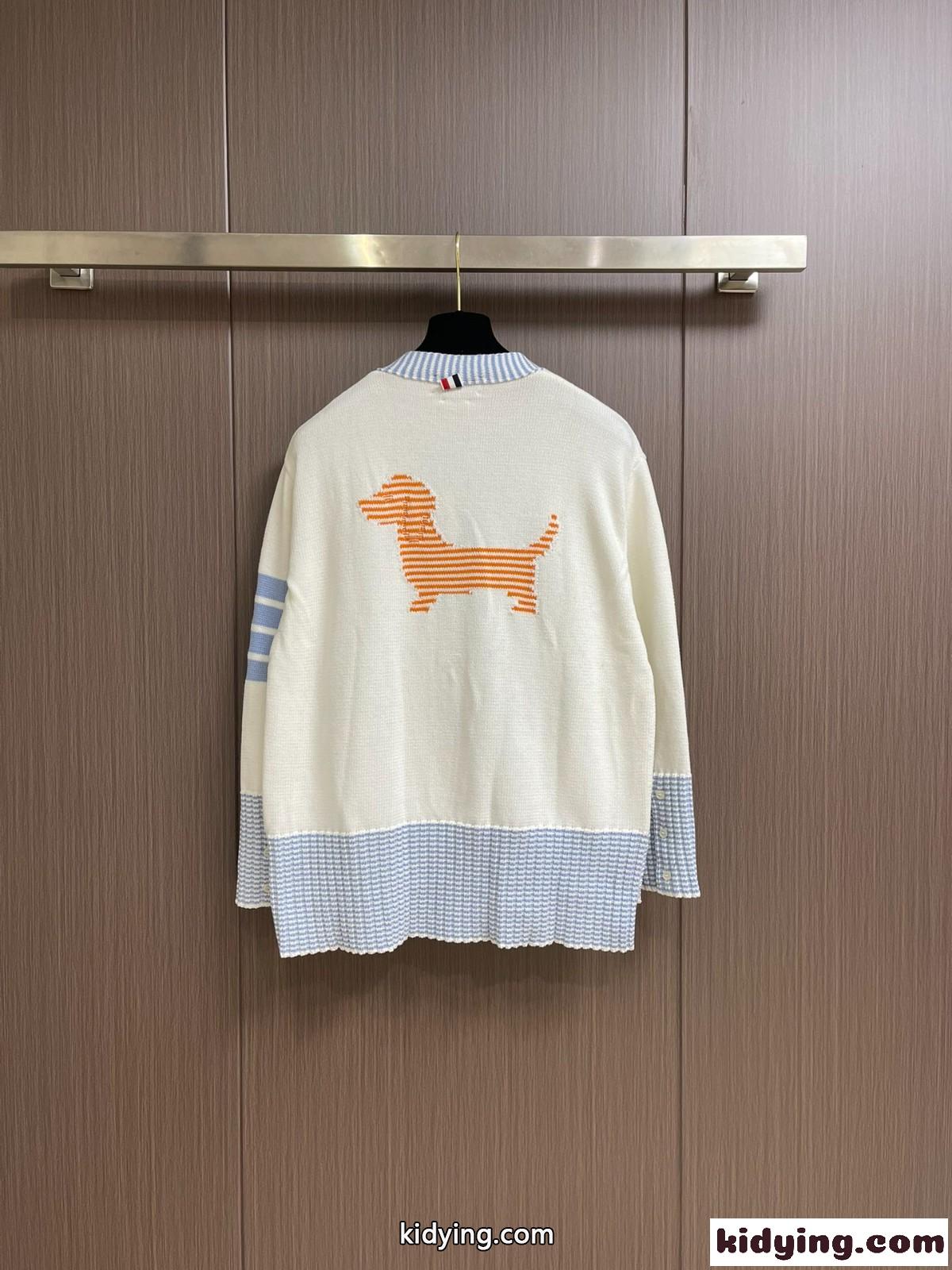 4BAR コットン カーディガン トムブラウン ニット コピー Vネック-1