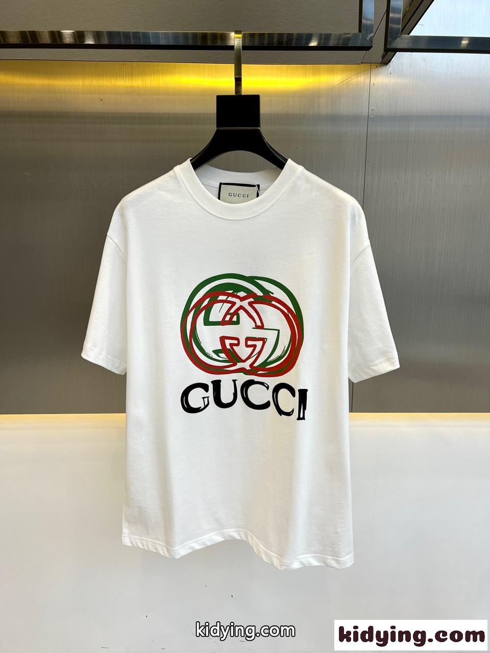 シンプル 合わせやすい グッチ Tシャツ コピー 半袖Tシャツ ホワイト-0