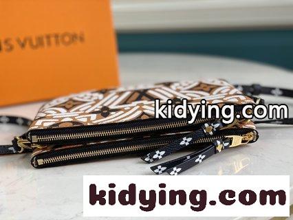 ルイ・ヴィトン バッグ 安い コピー LV Crafty抽象グラフィックアートキャプチャ 新しいPochette Double Zipチェーンバッグを煥す-3