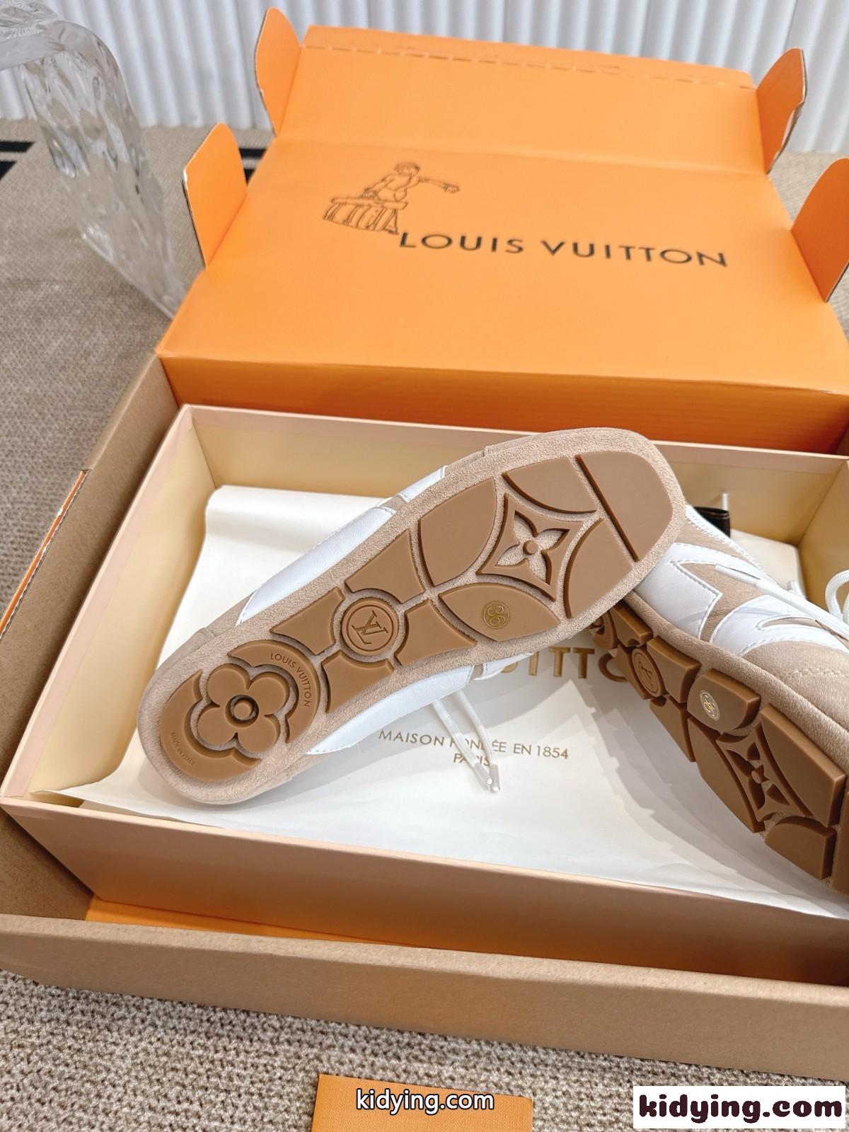 人気新作～LV スニーカリーナ ルイ・ヴィトン スニーカー スーパーコピー スエード-4
