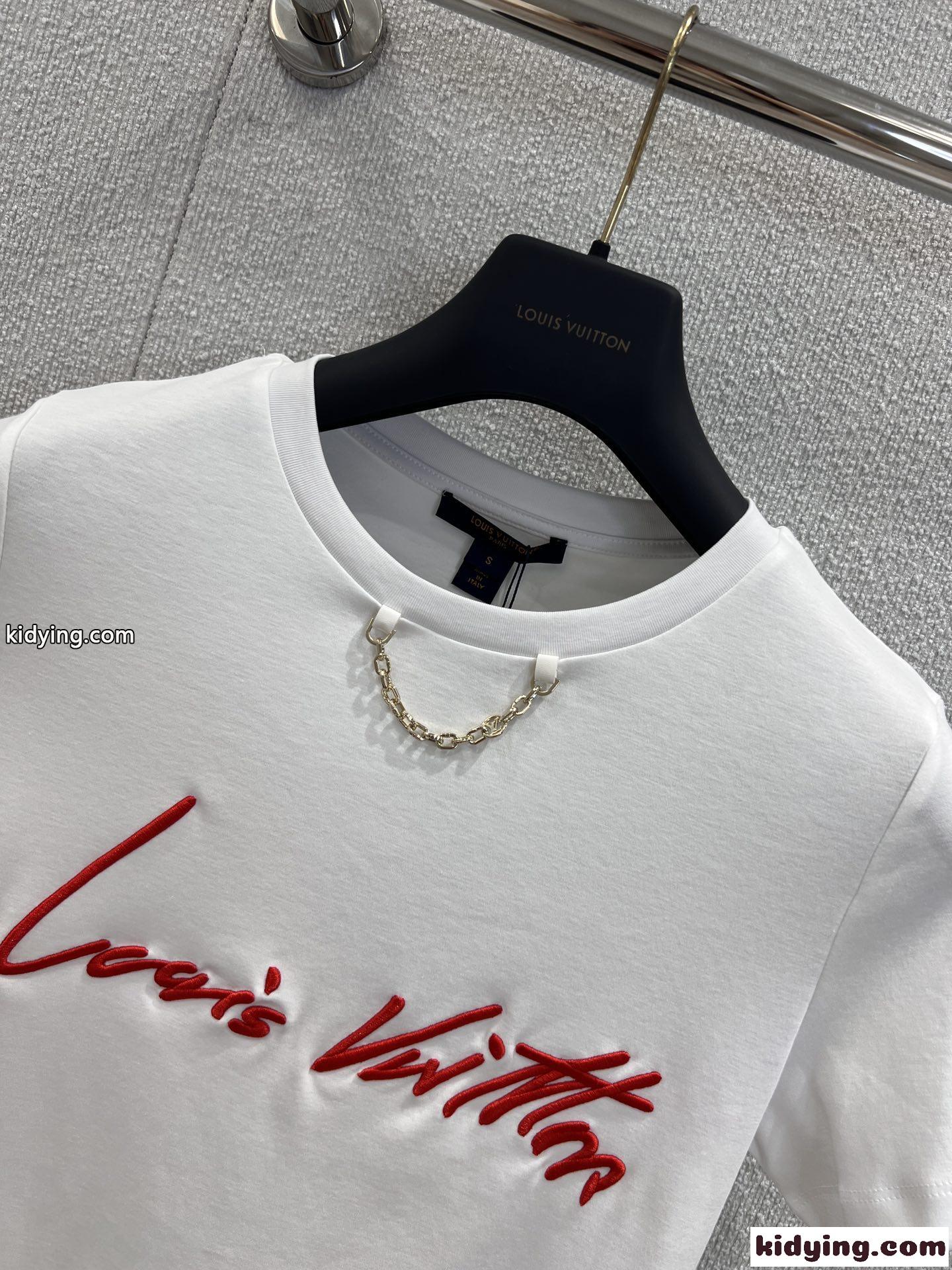 カーシブ シグネチャー クロップトップ ルイ・ヴィトン Tシャツ コピー-2