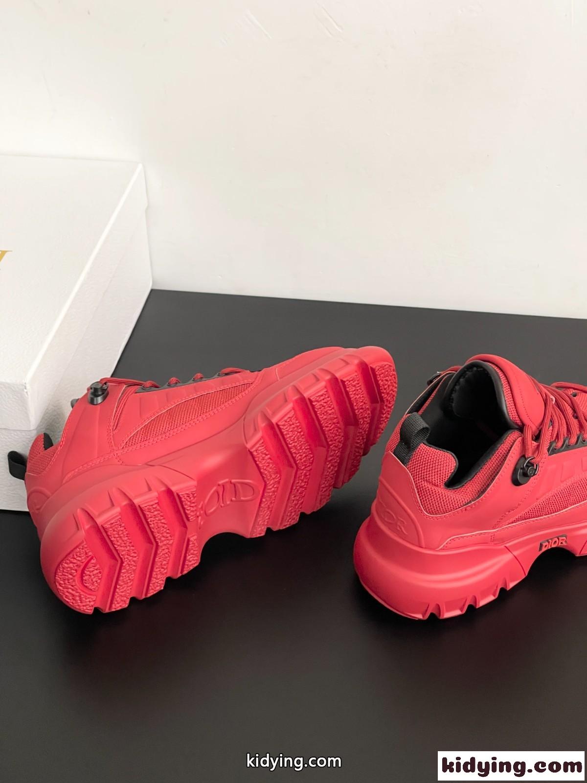 DIOR AND LEWIS HAMILTON Dior Snow ダービーシューズ クリスチャン・ディオール スニーカー スーパーコピー レッド-3