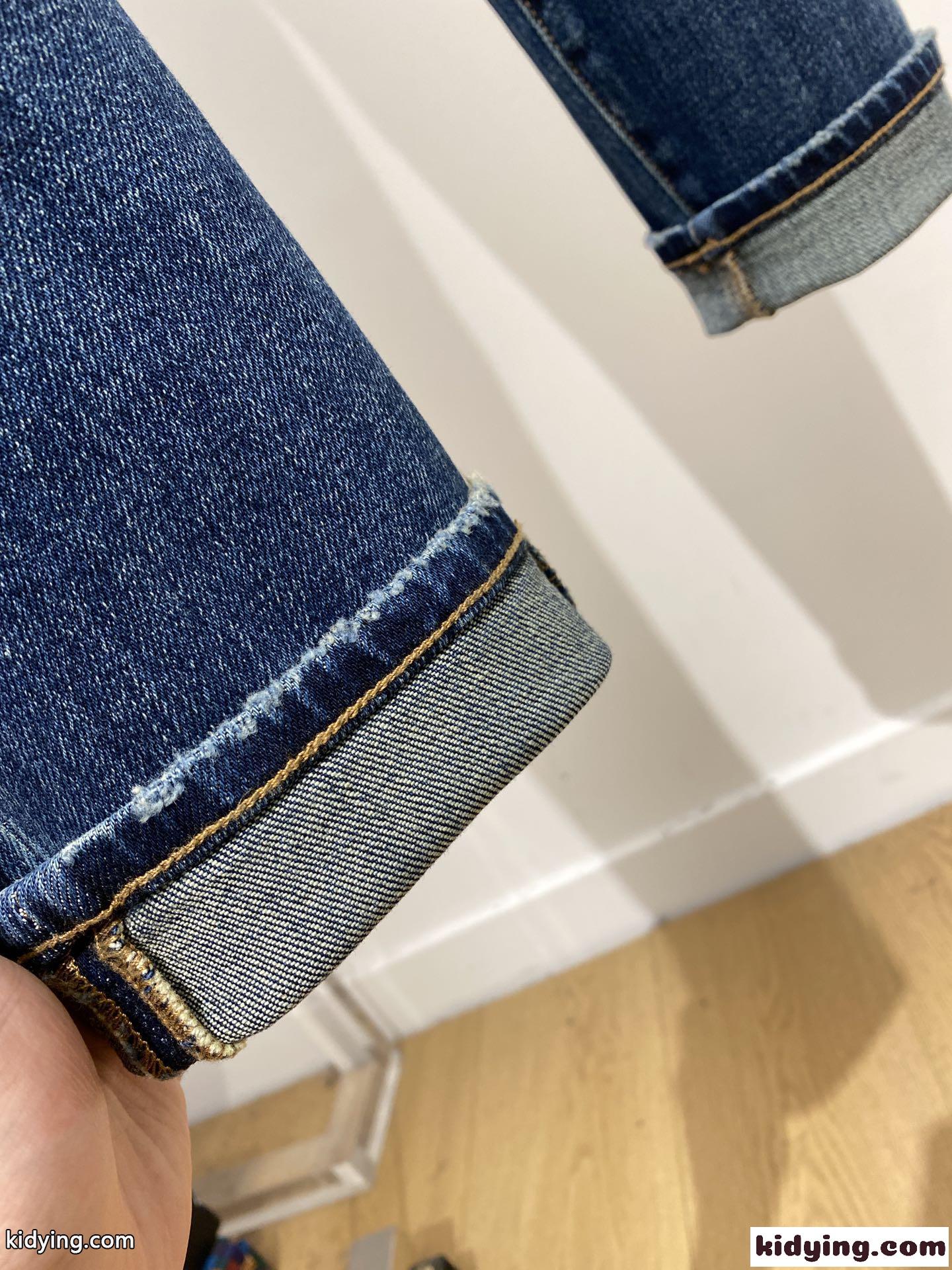 メンズ ドルチェ&ガッバーナ ジーンズ 偽物 ストレッチ 合わせやすい デニムパンツ-3