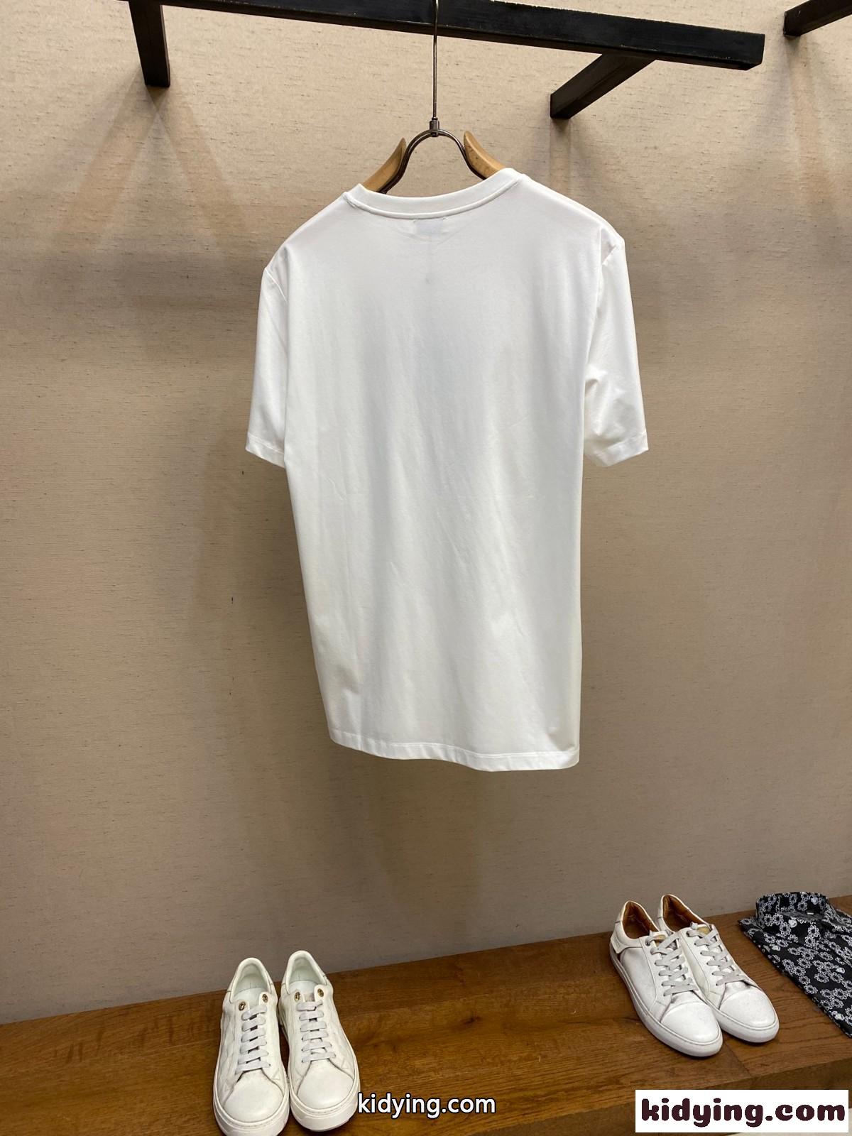 定番 カジュアル ロゴプリント 半袖Tシャツ モンクレール Tシャツ コピー ホワイト-1