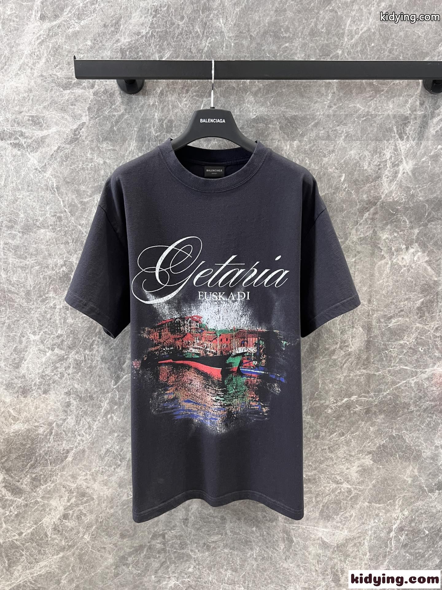 カジュアル お洒落 バレンシアガ Tシャツ 偽物 合わせやすい 半袖Tシャツ-1