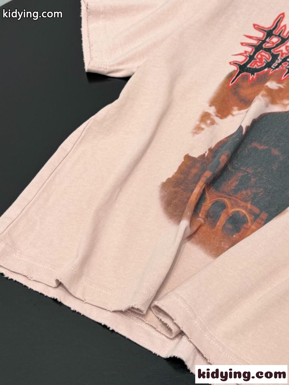 お洒落 カジュアル バレンシアガ Tシャツ 偽物 クルーネック 半袖Tシャツ-3