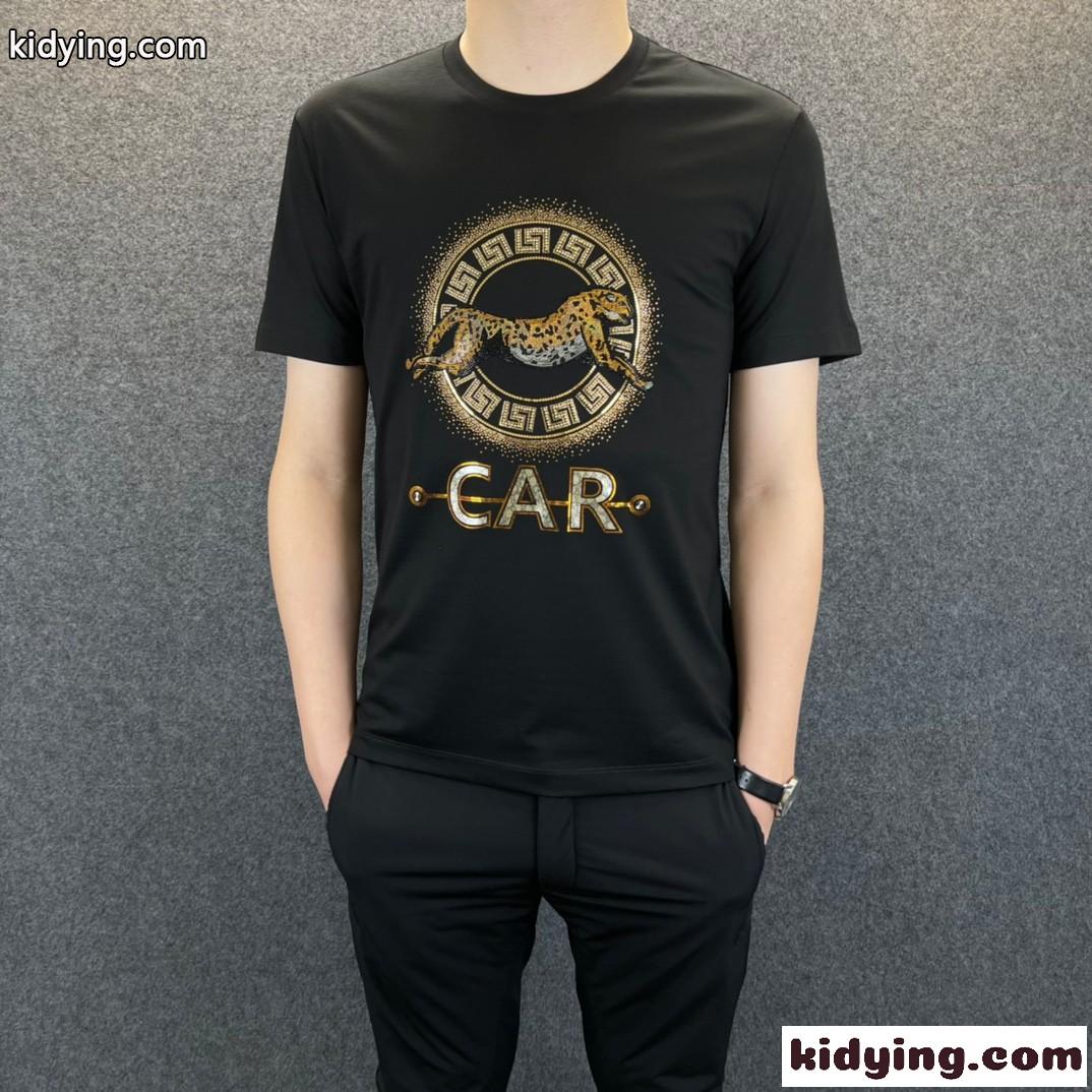 おしゃれ かっこいい メンズ 春夏 トップス ヴェルサーチェ 半袖Tシャツ コピー 定番 クルーネック-2