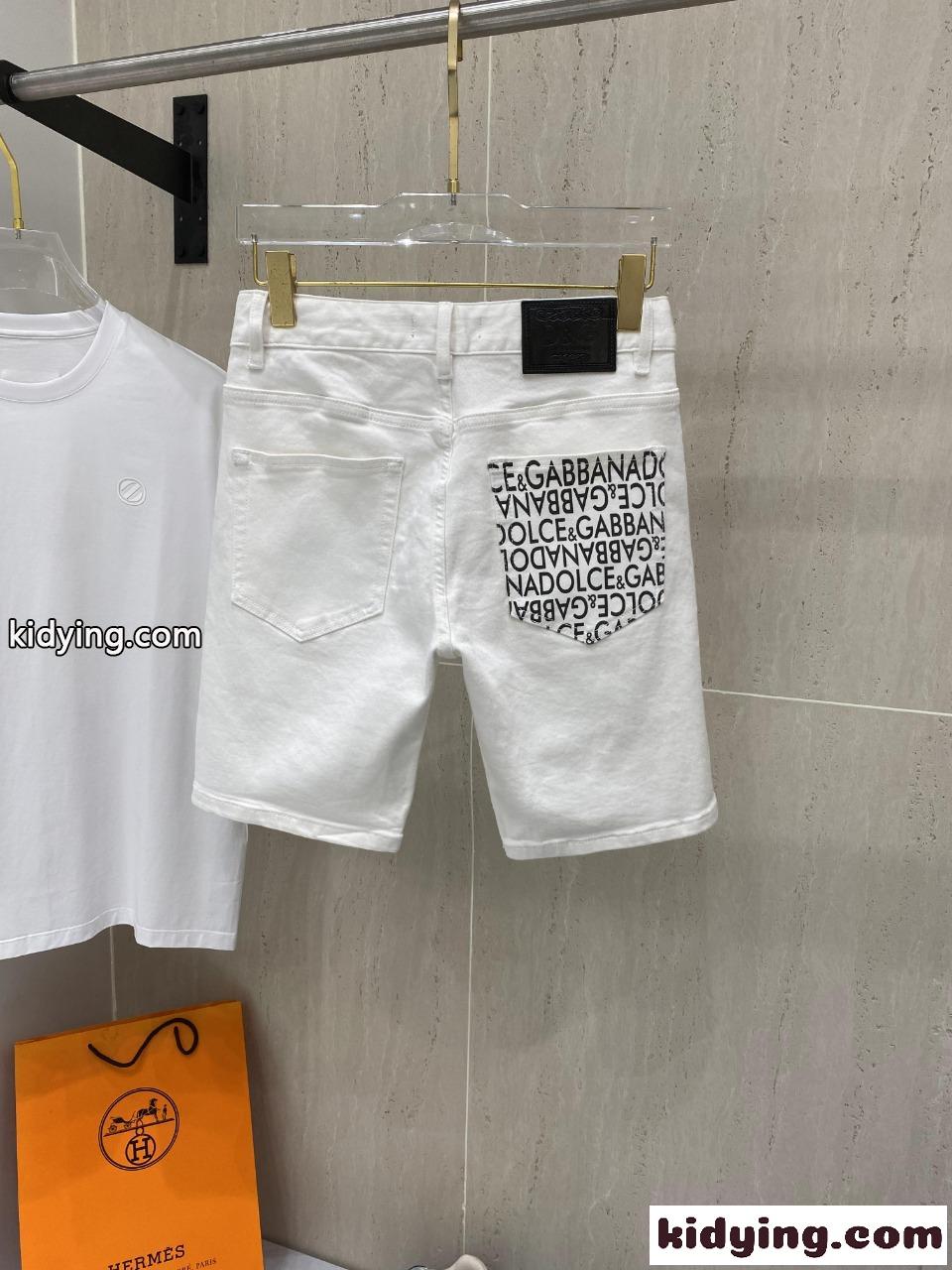 ドルチェ&ガッバーナ ジーンズ コピー ショートパンツデニム ホワイト-1