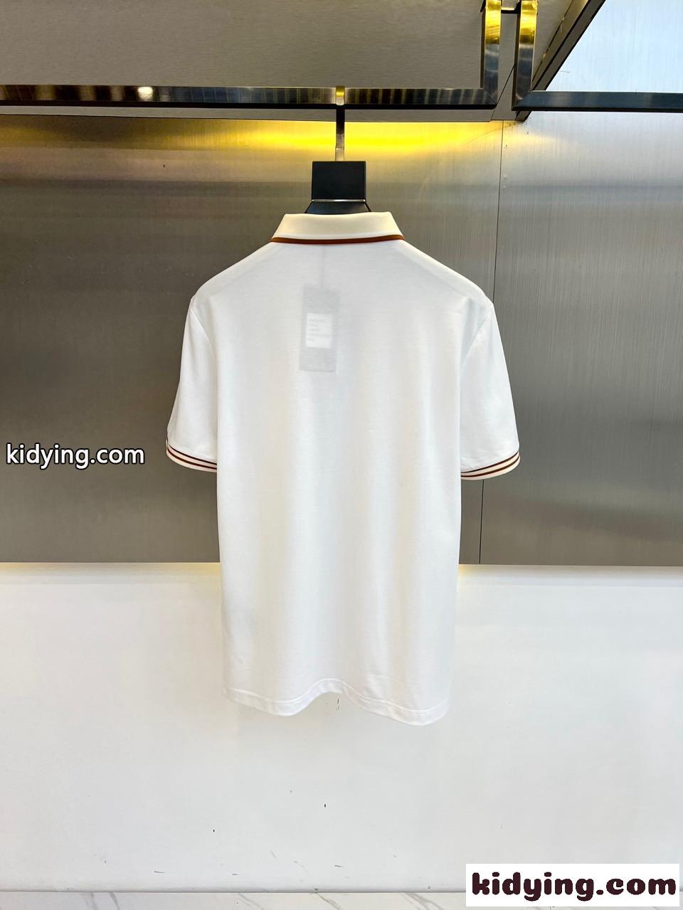 カジュアル コットンピケ ポロシャツ グッチ Tシャツ コピー ホワイト-1