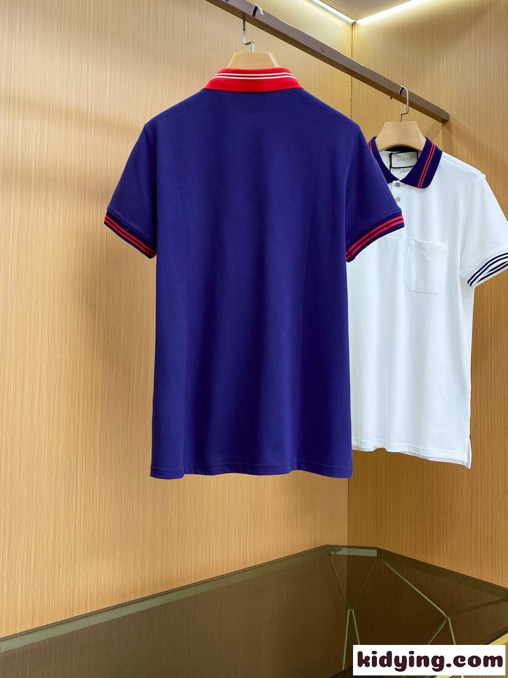 グッチ 半袖Tシャツ コピー 合わせやすい おしゃれ 着心地いい 定番 ロゴ メンズ ポロシャツ-1