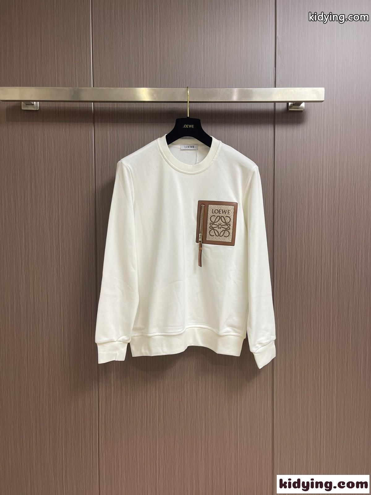 シンプル クルーネック トレーナー ロエベ Tシャツ コピー スウェットシャツ-0