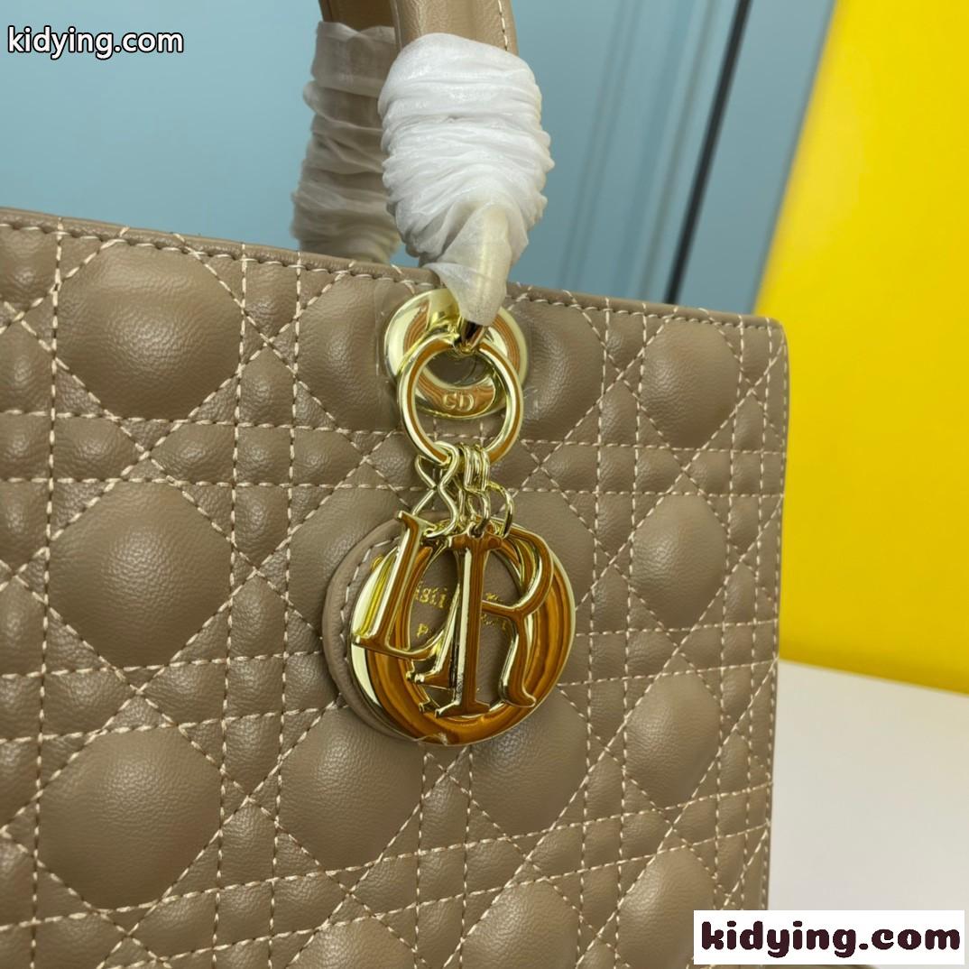 LADY DIOR クリスチャン・ディオール スーパーコピー ラムスキン ラージバッグ-3