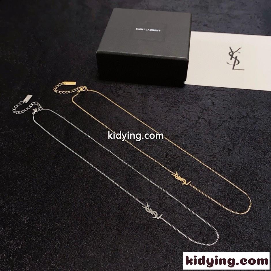 シンプル YSL モノグラム ネックレス イヴ・サンローラン アクセサリー 偽物-3