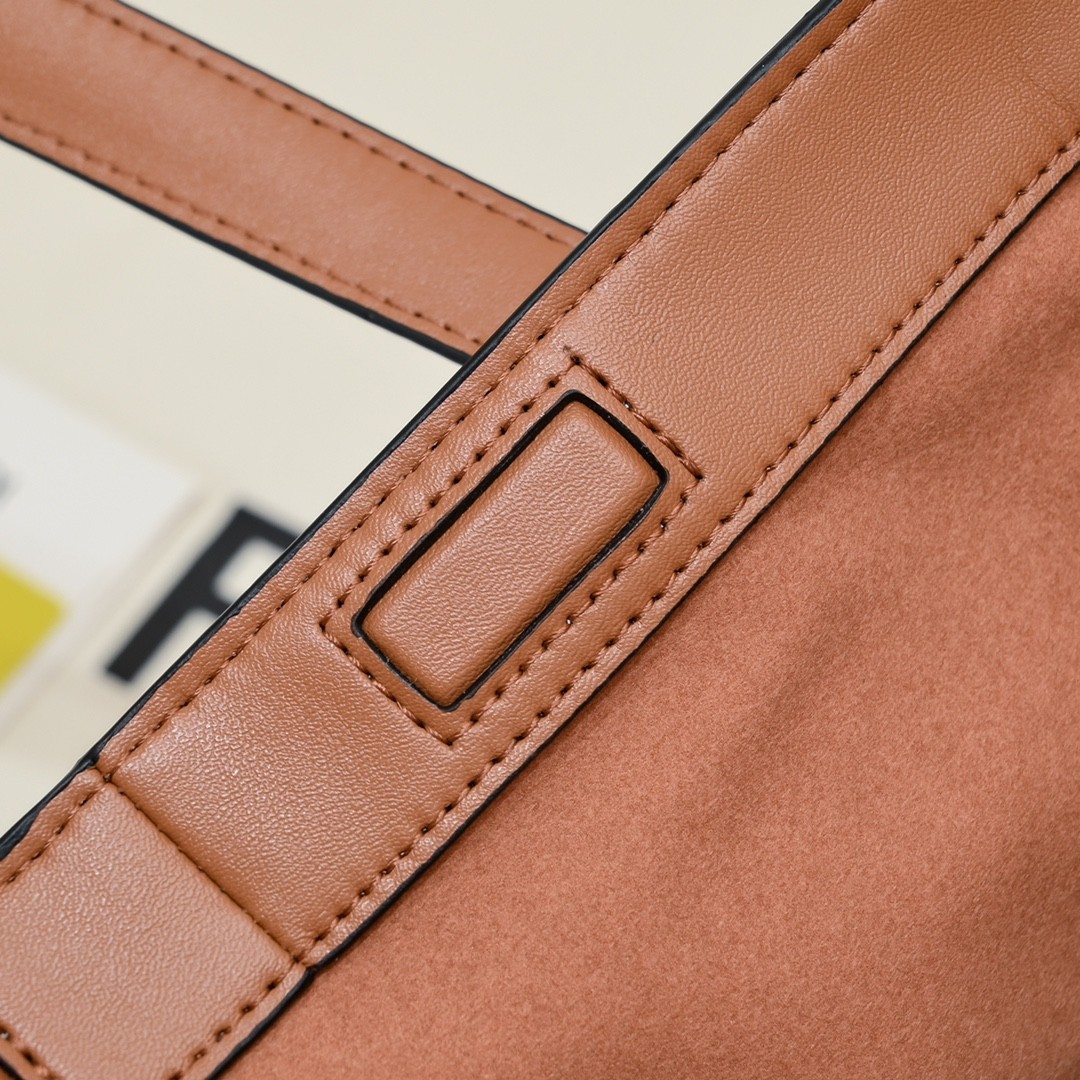 フェンディ バッグ コピー Fendi Origami ラージ 変形バッグ ブラウンレザー-3