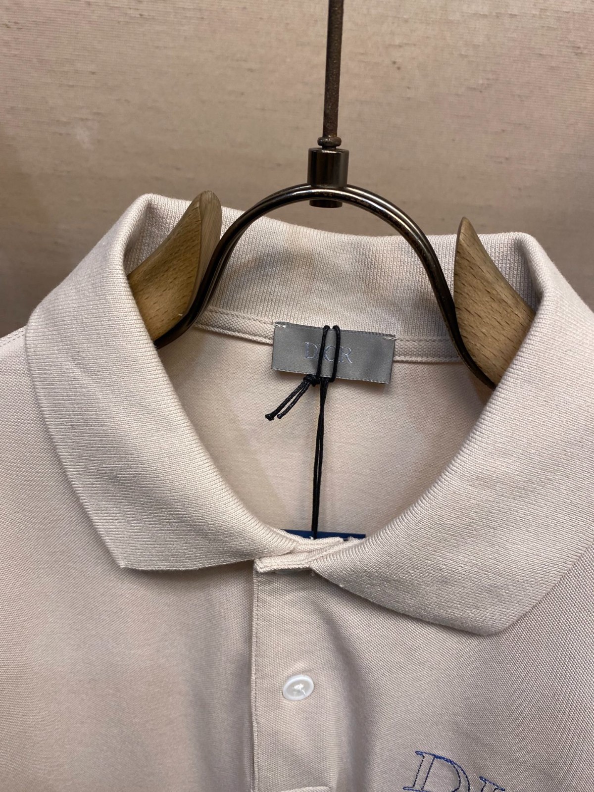 DIOR AND HYLTON NEL ポロシャツ クリスチャン・ディオール Tシャツ コピー ベージュ-2