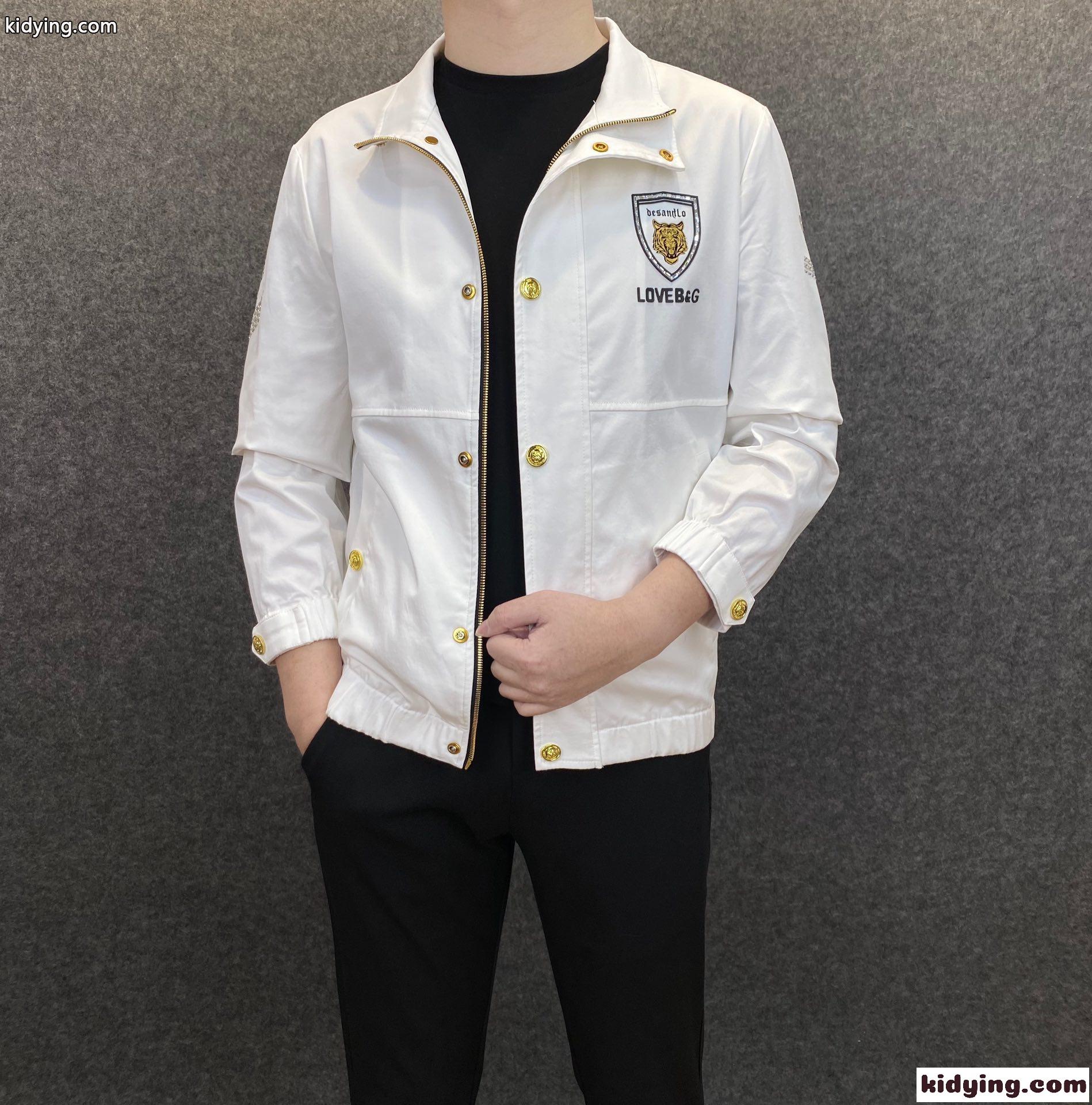 春夏新作 カジュアル グッチ ジャケット メンズ コピー 合わせやすい ホワイト ブラック-1